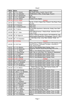Pune Chapter - India Meteorological Department