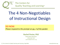 The 4 Non-Negotiables of Instructional Design