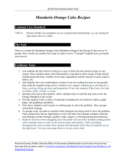 Mandarin Orange Cake Recipes