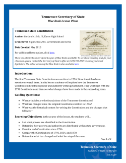 Tennessee State Constitution