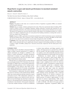 Hyperbaric oxygen and muscle performance in
