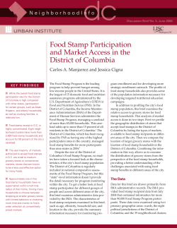 Food Stamp Participation and Market Access in the