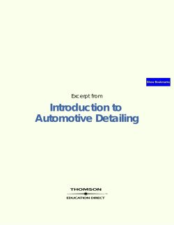 Introduction to Automotive Detailing