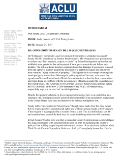 ACLU Memo