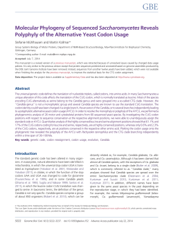 Full Text  - Genome Biology and Evolution