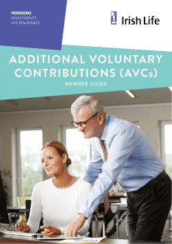 AVC Member Guide - Irish Life Corporate Business