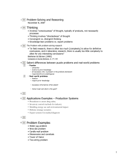Thinking Problem Examples