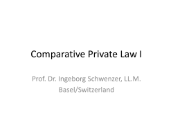Comparative Private Law