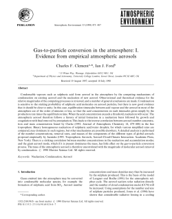 Gas-to-particle conversion in the atmosphere: I. Evidence from