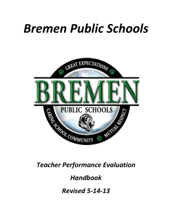 Teacher Evaluation Handbook