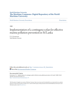 Implementation of a contingency plan for effective marine pollution