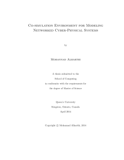 Co-simulation Environment for Modeling Networked Cyber