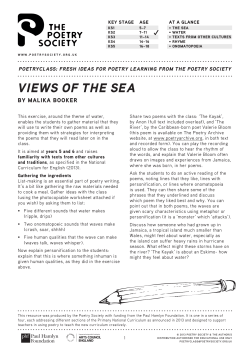 views of the sea - Poetry Class