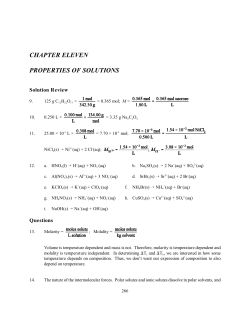 chapter eleven properties of solutions
