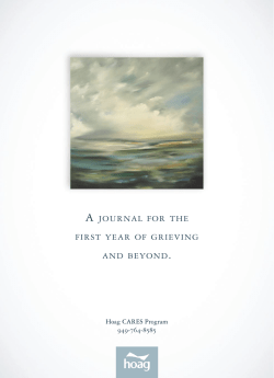 A JOURNAL FOR THE FIRST YEAR OF GRIEVING AND BEYOND