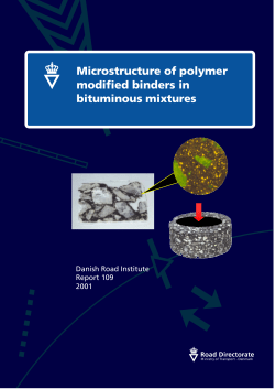 Microstructure of polymer modified binders in