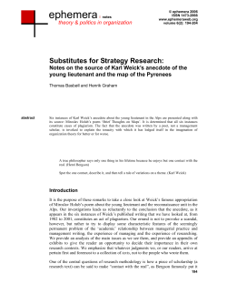 Substitutes for Strategy Research