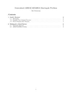 Generalized ABRACADABRA Martingale Problem