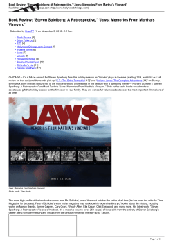 Book Review: `Steven Spielberg: A Retrospective,` `Jaws: Memories