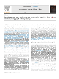 Expanding access to prevention, care and treatment for hepatitis C