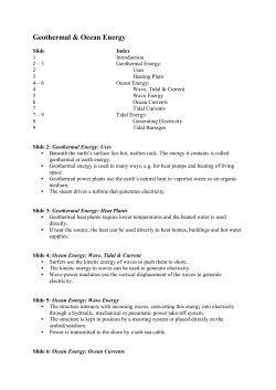2.5 Geothermal and Ocean Energy Word