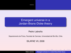 Emergent universe in a Jordan-Brans