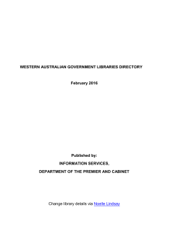 GLN Report - 59 records - Department of the Premier and Cabinet