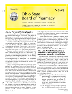 News Ohio State Board of Pharmacy