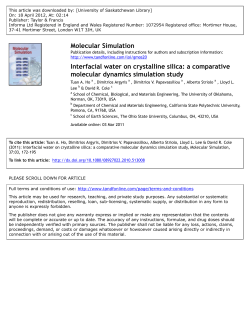 Interfacial water on crystalline silica: a comparative molecular