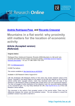 Mountains in a flat world: why proximity still matters for the location