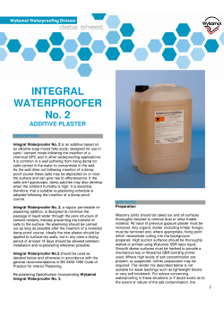INTEGRAL WATERPROOFER No. 2