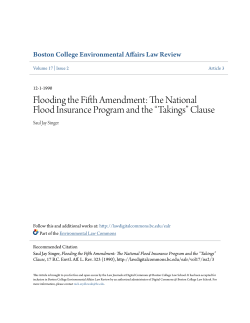Flooding the Fifth Amendment - Digital Commons @ Boston College