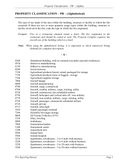 PROPERTY CLASSIFICATION &ndash; PR