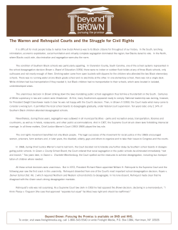 The Warren and Rehnquist Courts and the Struggle for Civil