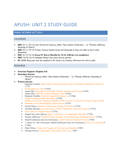 APUSH: UNIT 2 STUDY GUIDE