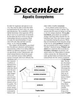 1 In order for organisms and species to sur