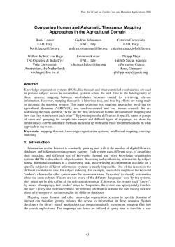 Comparing Human and Automatic Thesaurus Mapping Approaches