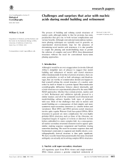 Challenges and surprises that arise with nucleic acids during model