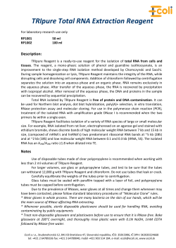 Micro Sample DNA Fast Extraction Kit