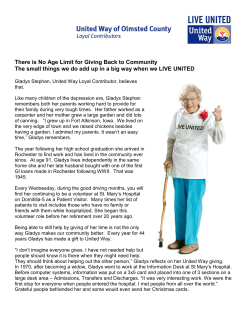 Meet Loyal Contributor Gladys Stephans