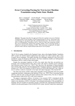 Error correcting parsing for text-to