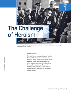 The Challenge of Heroism