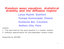 Random wave equation: statistical stability and