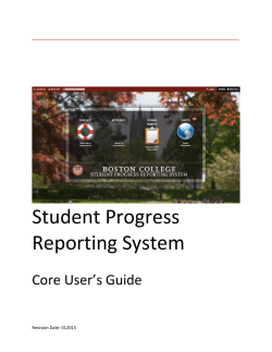 User Guide - Boston College Home Page