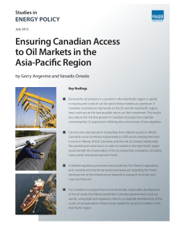 Ensuring Canadian Access to Oil Markets in the