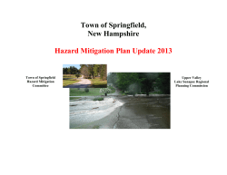 Springfield Hazard Mitigation Plan