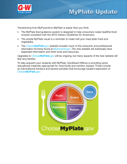 MyPlate Update - Goodheart