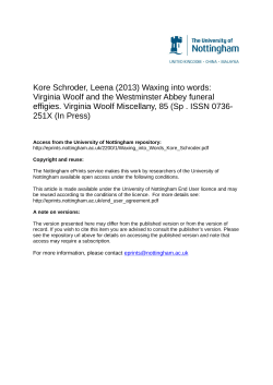 Kore Schroder, Leena (2013) Waxing into words