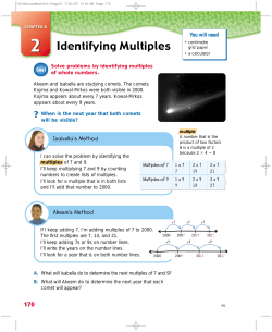 Identifying Multiples
