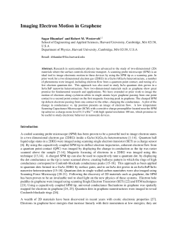 Imaging Electron Motion in Graphene